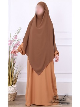 Khimar 2 voiles - Cappucino...