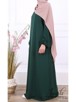 Abaya Simple Vert Bouteille...