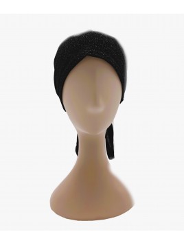 Bonnet Noir Sous Hijab -...