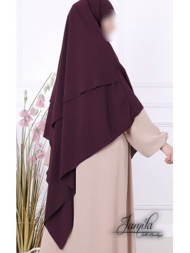 Khimar 2 voiles - Bordeaux...