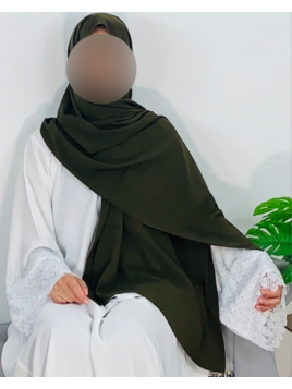 Hijab Soie De Médine Kaki...