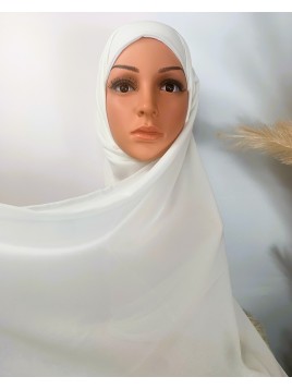 Hijab En Mousseline Couleur...