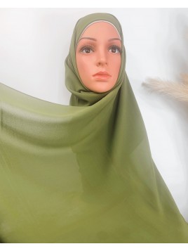 Hijab En Mousseline Couleur...