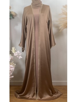 Robe De Dubaï - Hafsa - Marron