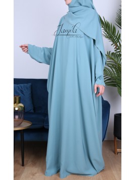 Abaya Papillon Emeraude - Jamilla - Tissu Microfibre