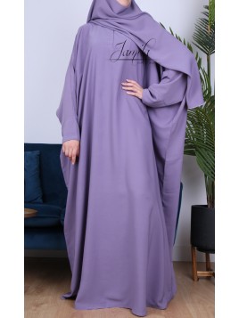 Abaya Papillon Lila - Jamilla - Tissu Microfibre
