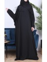 Abaya Papillon Noire - Jamilla - Tissu Microfibre