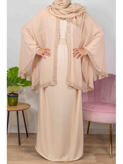 Papillon De Dubaï Crème - Abaya - Kimono De Dubaï