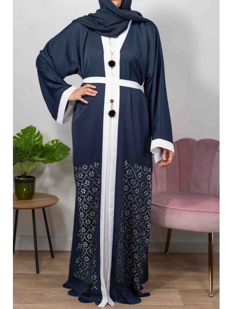 Rita De Dubaï Bleue - Abaya - Kimono De Dubaï