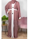 Rita De Dubaï Rose - Abaya - Kimono De Dubaï