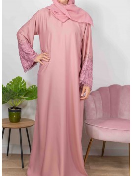 Merveilles d'Orient rose - Abaya De Dubaï