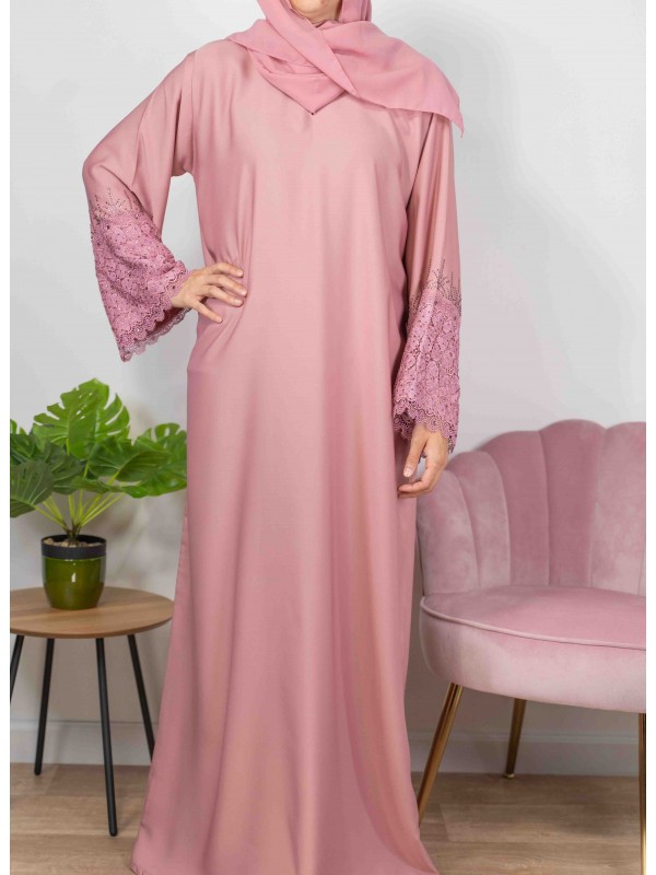 Merveilles d'Orient rose - Abaya De Dubaï