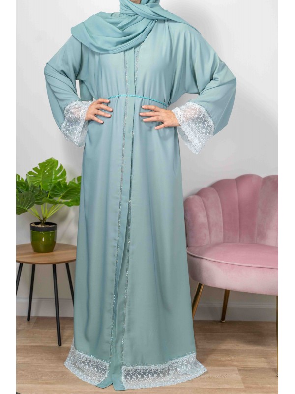 Firdawus De Dubaï bleue - Abaya De Dubaï