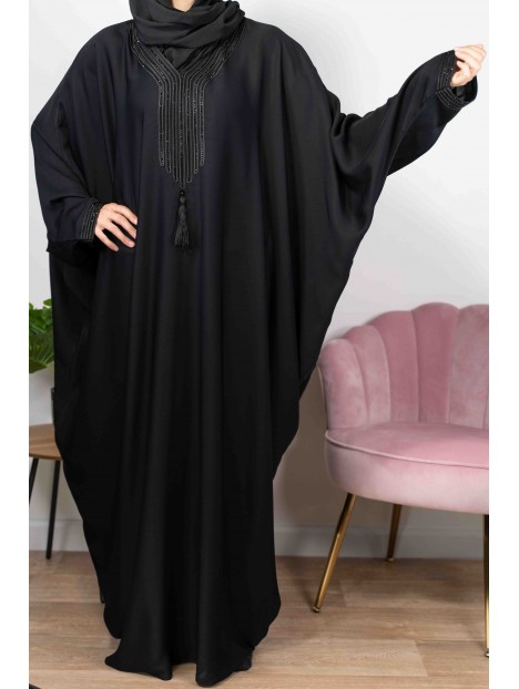 Amira de Dubaï Noire - Abaya De Dubaï