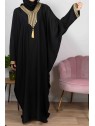 Amira de Dubaï Noire Au Fil Doré - Abaya De Dubaï