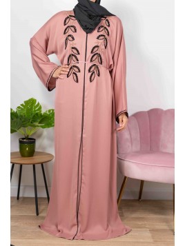 Coquelicot de Dubaï rose - Abaya De Dubaï
