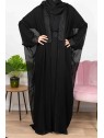 Cléopâtre De Dubaï Noire - Abaya De Dubaï