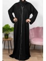 Trésor De Dubaï noire - Abaya De Dubaï - Kimono