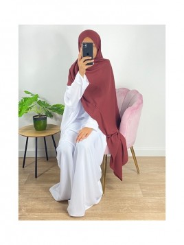 Hijab Soie De Médine Brique