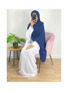 Hijab Soie De Médine Bleu...