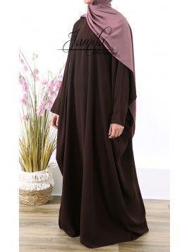 Abaya Papillon Marron...