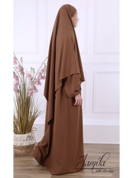 Khimar 1 voile - Capuccino...